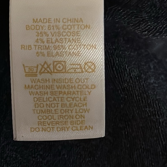 Kate Spade Girl’s Gold Glittering Stars Sweatshirt Dark Gray/Gold Stars 164/14y - Picture 9 of 9